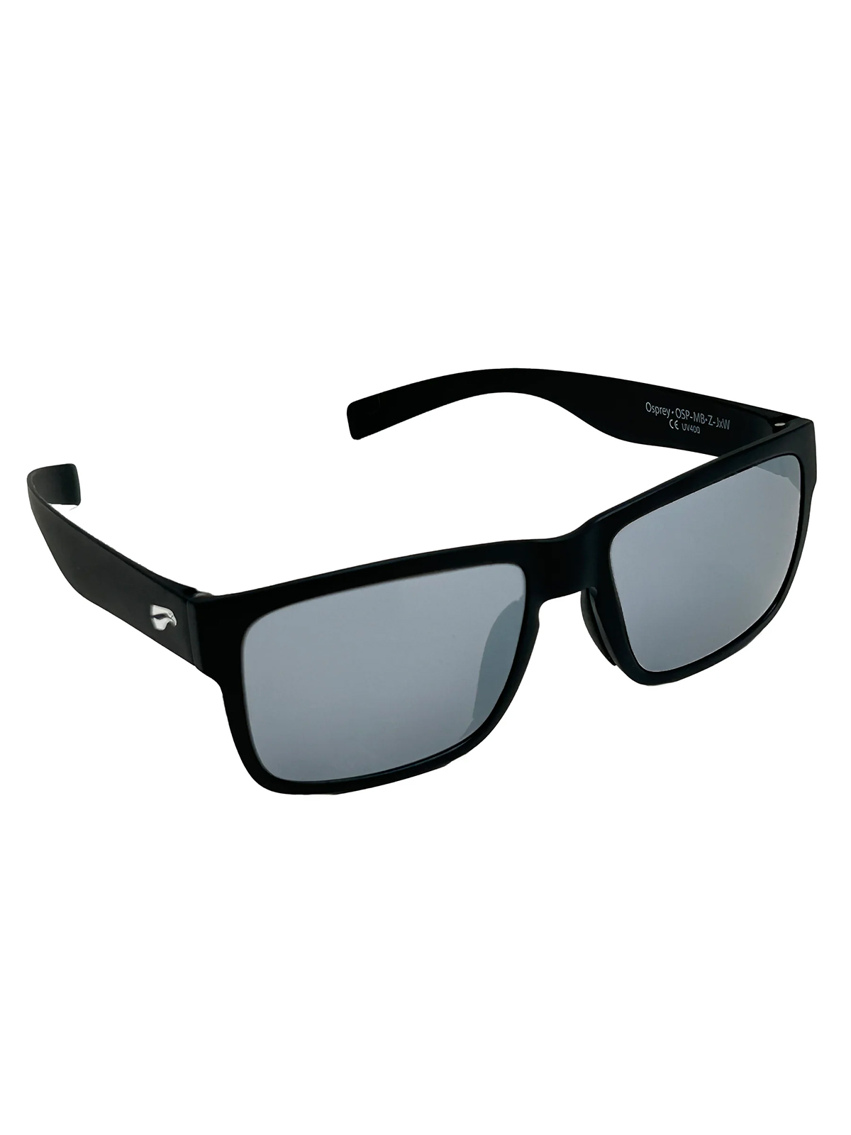 Flying Eyes Sonnenbrille Kingfisher Narrow (Osprey) - Rahmen matt schwarz, Linsen onyxfarben (verspiegelt)