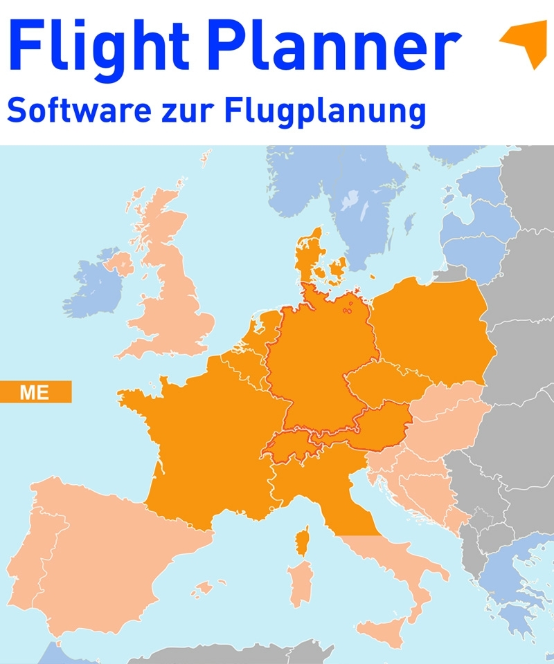 Flight Planner / Sky-Map - Trip-Kit Deutschland und Nachbarländer (ICAO-Karten u. AIP)