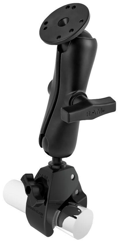 RAM Mounts Tough-Claw Set - C-Kugel (1,5 Zoll), Tough-Claw groß (Durchmesser 25,4-55,9 mm), mittlerer Verbindungsarm (ca. 145 mm)